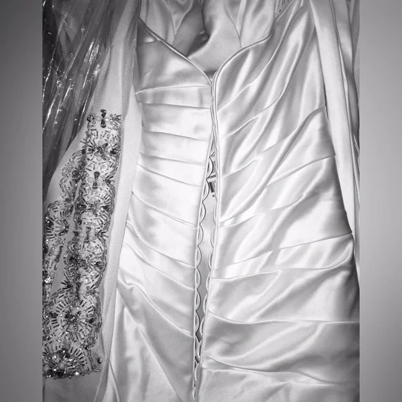 Sottero and Midgley by Maggie Sottero Kingsley Bridal Wedding Gown Dress sz 12 - Picture 3 of 8